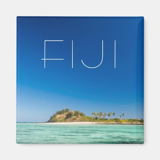 Blauwe Lagune Zeegezicht, Fiji Magneet (Voorkant)