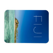 Blauwe Lagune Zeegezicht, Fiji Magneet (Horizontaal)