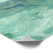 Blauwe Lagune Zeegezicht, Fiji Poster (Hoek)