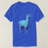 Blauwe lama t-shirt (Design voorkant)
