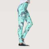 Blauwe lamingos leggings (Rechts)