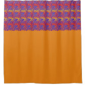 Blauwe lammeren douchegordijn (Voorkant)