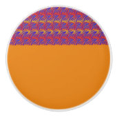 Blauwe lammeren keramische knop (Voorkant)
