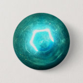 Blauwe lamp ronde button 5,7 cm (Voorkant)