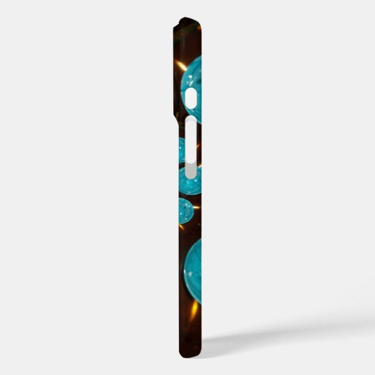 Blauwe lampjes Case-Mate iPhone case (Achterkant / Links)