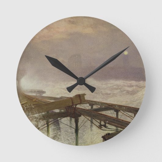 Blauwe lampjes, Teignemouth Pier - Licht de lampen Ronde Klok (Voorkant)