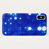Blauwe lamppolaire dot Pattern Case-Mate iPhone Case (Achterkant (horizontaal))