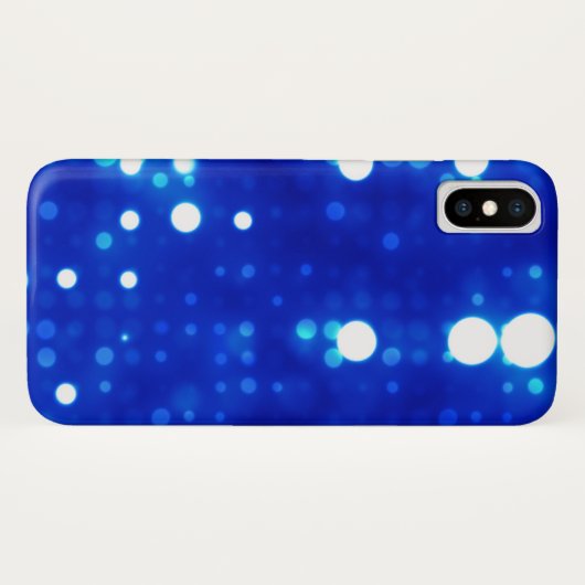 Blauwe lamppolaire dot Pattern Case-Mate iPhone Case (Achterkant (horizontaal))