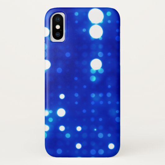 Blauwe lamppolaire dot Pattern Case-Mate iPhone Case (Achterkant)