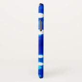 Blauwe lamppolaire dot Pattern Case-Mate iPhone Case (Achterkant / rechts)