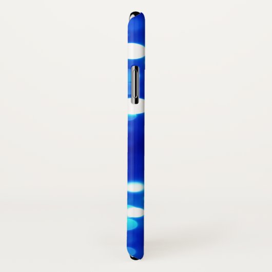 Blauwe lamppolaire dot Pattern Case-Mate iPhone Case (Achterkant / rechts)