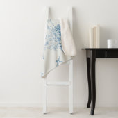 Blauwe lampschaap sherpa deken (In situ)