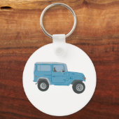 Blauwe Land Cruiser Sleutelhanger (Voorkant)