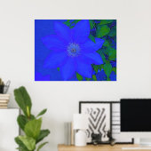 Blauwe, langzame Urchin Afdrukken Poster (Thuiskantoor)