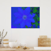 Blauwe, langzame Urchin Afdrukken Poster (Keuken)