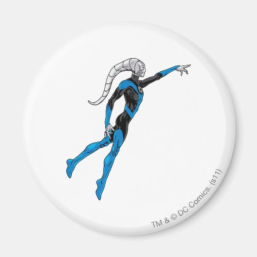 Blauwe lantaarn 10 magneet (Voorkant)