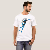 Blauwe lantaarn 10 t-shirt (Voorkant volledig)