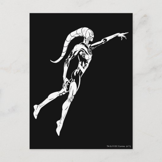 Blauwe lantaarn 11 briefkaart (Voorkant)