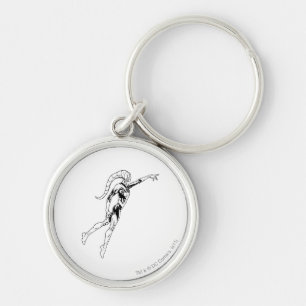 Blauwe lantaarn 11 sleutelhanger