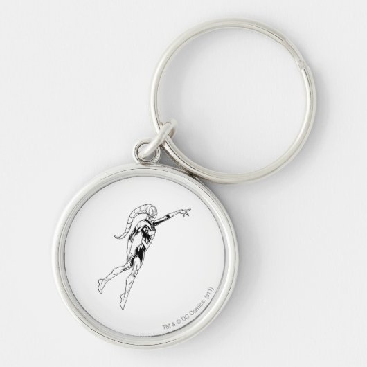 Blauwe lantaarn 11 sleutelhanger (Voorkant)