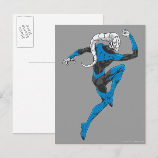 Blauwe Lantaarn 1 Briefkaart (Voorkant / Achterkant)