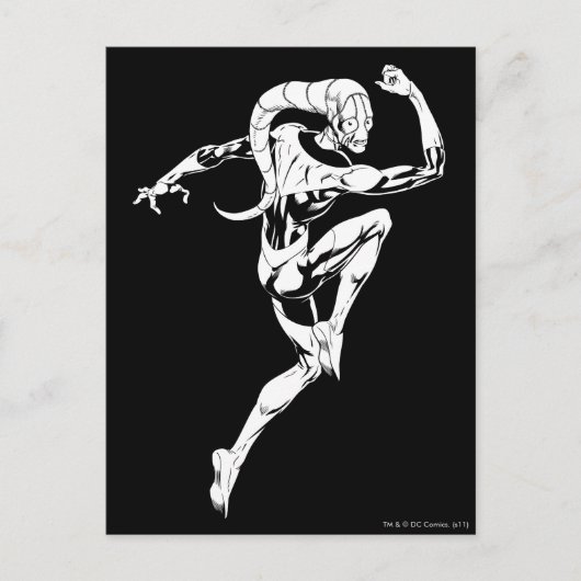 Blauwe lantaarn 3 briefkaart (Voorkant)