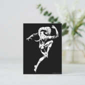 Blauwe lantaarn 3 briefkaart (Staand voorkant)