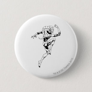 Blauwe lantaarn 3 ronde button 5,7 cm