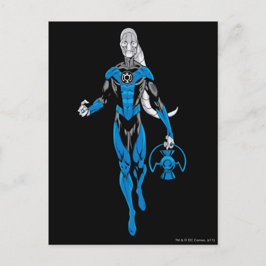 Blauwe lantaarn 4 briefkaart (Voorkant)