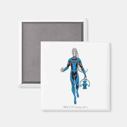 Blauwe lantaarn 4 magneet (Voorkant / Achterkant)