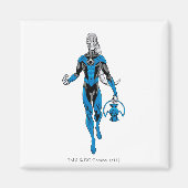 Blauwe lantaarn 4 magneet (Voorkant)