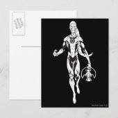 Blauwe lantaarn 6 briefkaart (Voorkant / Achterkant)