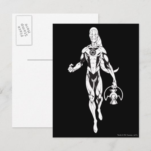 Blauwe lantaarn 6 briefkaart (Voorkant / Achterkant)