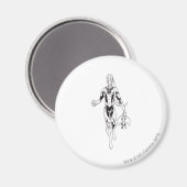 Blauwe lantaarn 6 magneet (Voorkant / Achterkant)