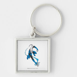 Blauwe lantaarn 7 sleutelhanger