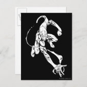 Blauwe lantaarn 9 briefkaart (Voorkant / Achterkant)