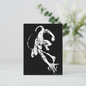 Blauwe lantaarn 9 briefkaart (Staand voorkant)