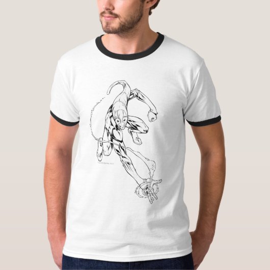 Blauwe lantaarn 9 t-shirt (Voorkant)