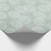 Blauwe Lantaarn Cirkel Bubble Kerstmis Wrapping Pa Cadeaupapier (Hoek)