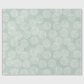 Blauwe Lantaarn Cirkel Bubble Kerstmis Wrapping Pa Cadeaupapier (Vlak)