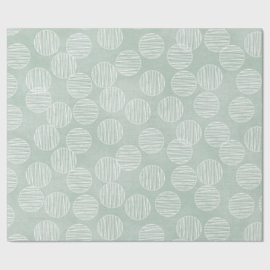 Blauwe Lantaarn Cirkel Bubble Kerstmis Wrapping Pa Cadeaupapier (Vlak)