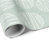 Blauwe Lantaarn Cirkel Bubble Kerstmis Wrapping Pa Cadeaupapier (Rol Hoek)