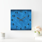 Blauwe laserklok Show Vierkante Klok (Huis)