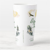 Blauwe latte mok met Bitter Thaw boekomslag (Voorkant)