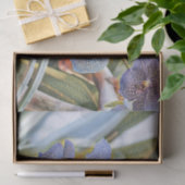 Blauwe lavanderkleurige orchidebloemen tissuepapier (Geschenk)