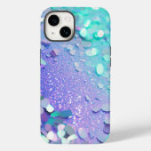 Blauwe Lavendel Mint Glitter iPhone Mate Stoer Hoe Case-Mate iPhone Case (Achterkant)
