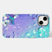 Blauwe Lavendel Mint Glitter iPhone Mate Stoer Hoe Case-Mate iPhone Case (Achterkant (horizontaal))
