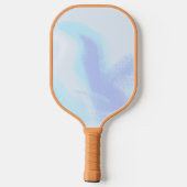 Blauwe Lavendelstralen Monogram Modern Gepersonali Pickleball Paddle (Achterkant)