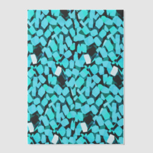 Blauwe lawinevellum-papier vellum uitnodigingen