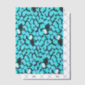 Blauwe lawinevellum-papier vellum uitnodigingen (Offset (Uitnodiging))